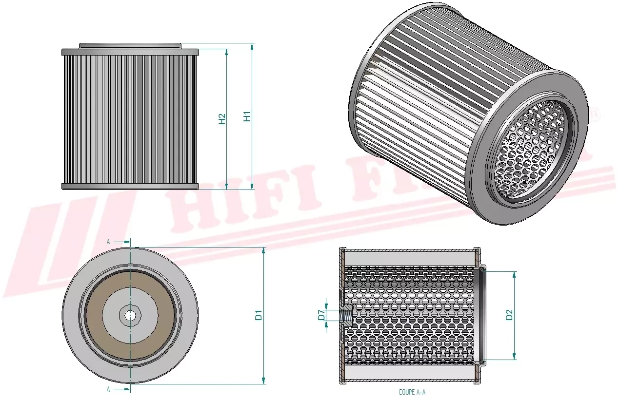 Гидравлический масляный фильтр HIFI FILTER SH 60426