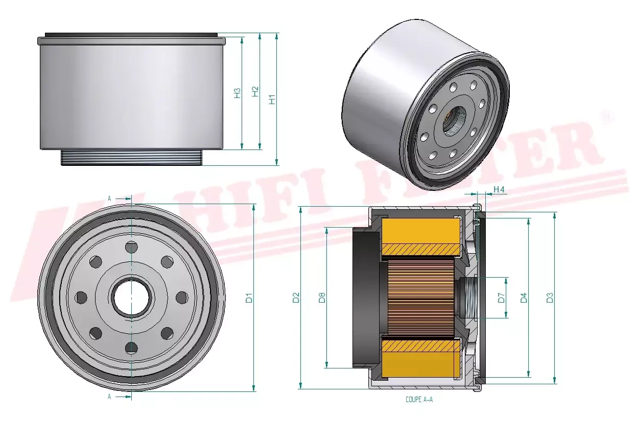 Топливный фильтр HIFI FILTER SN 901210
