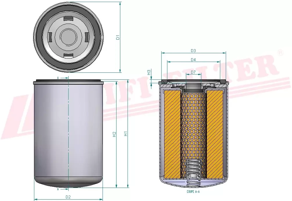 Фильтр моторного масла HIFI FILTER SO 11040