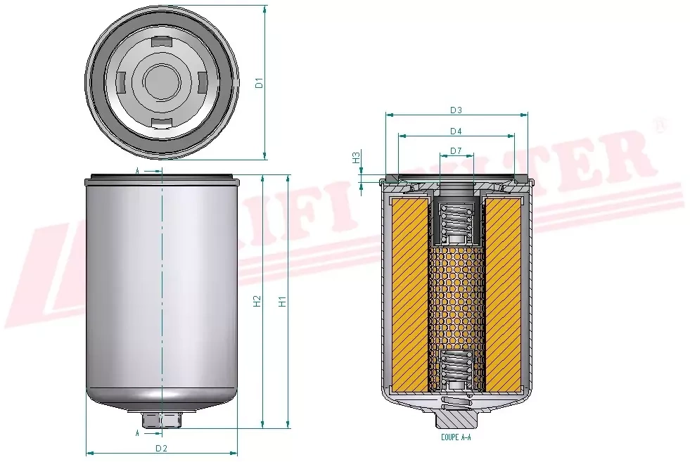 Фильтр моторного масла HIFI FILTER SO 7191