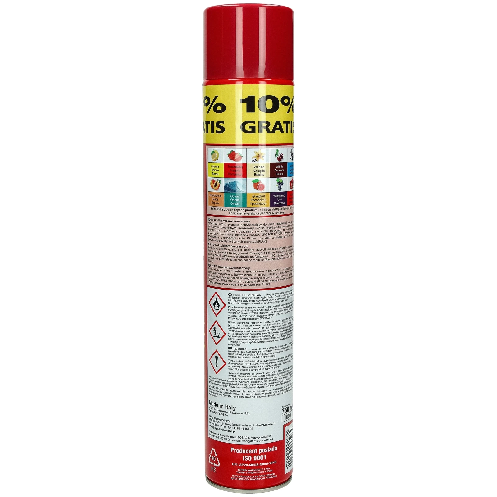 Ополаскиватель для кабины PLAK Cherry 750ml