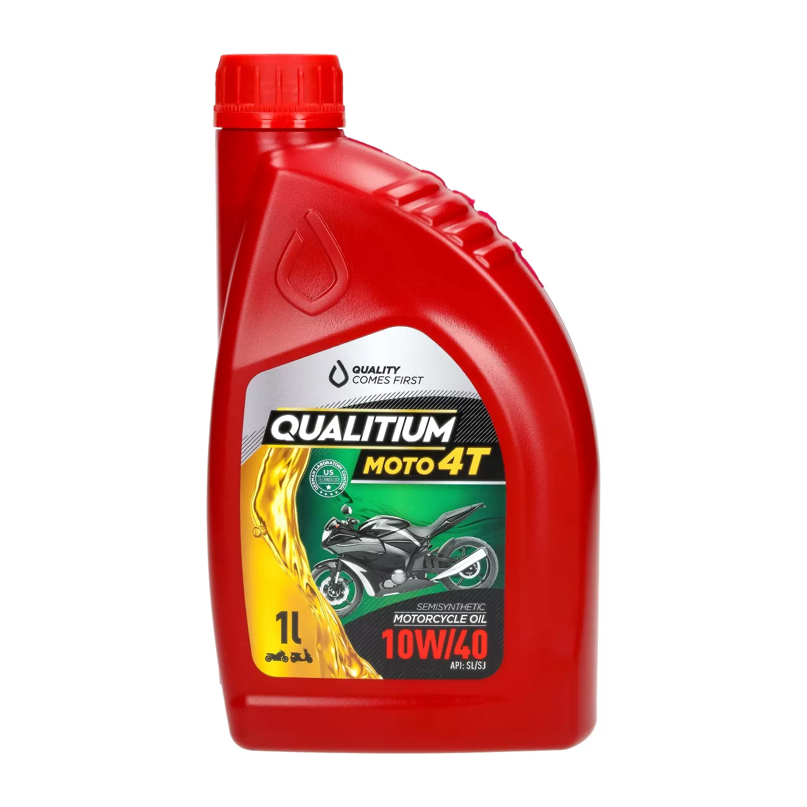 Моторное масло Qualitium Moto 4T 10W-40 1L