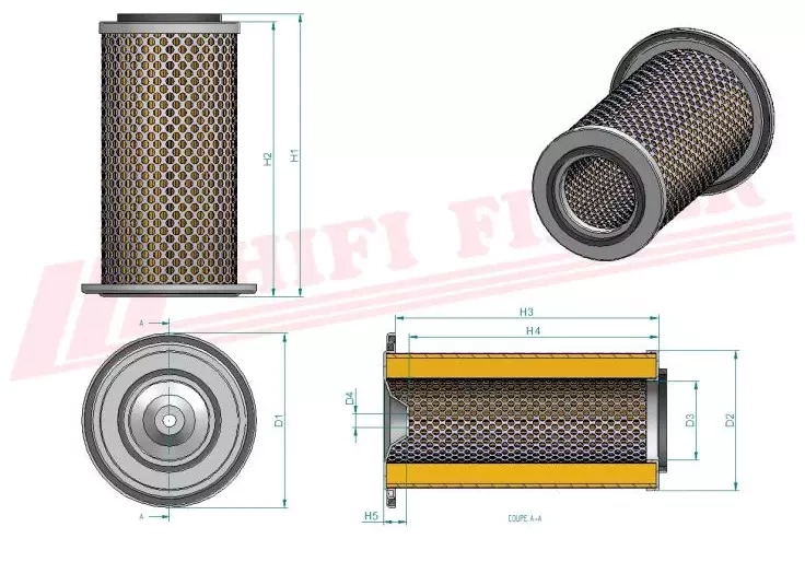 Воздушный фильтр HIFI FILTER SA 14788