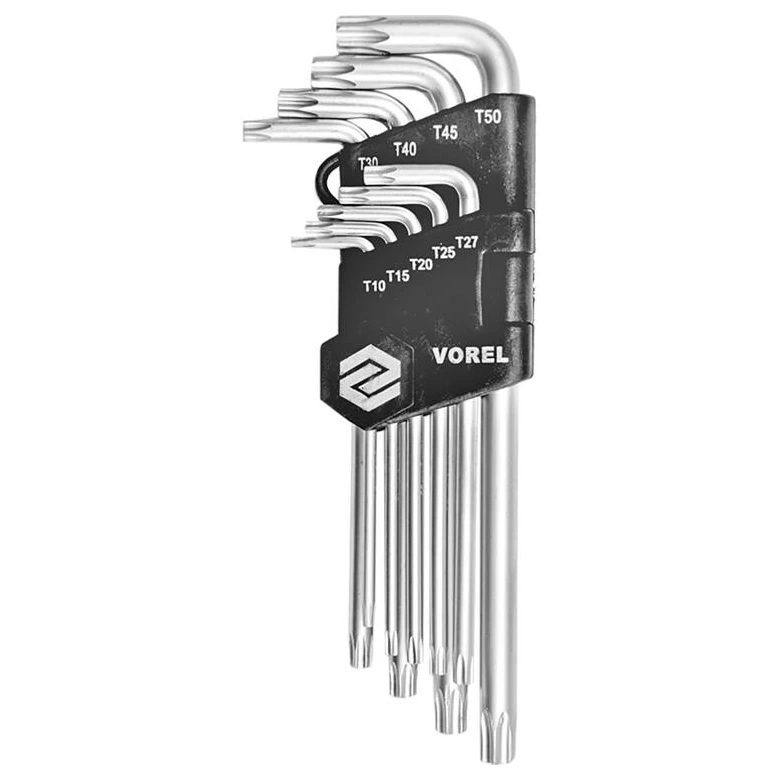 Набор торцевых ключей TORX T10-T50 VOREL (56478)