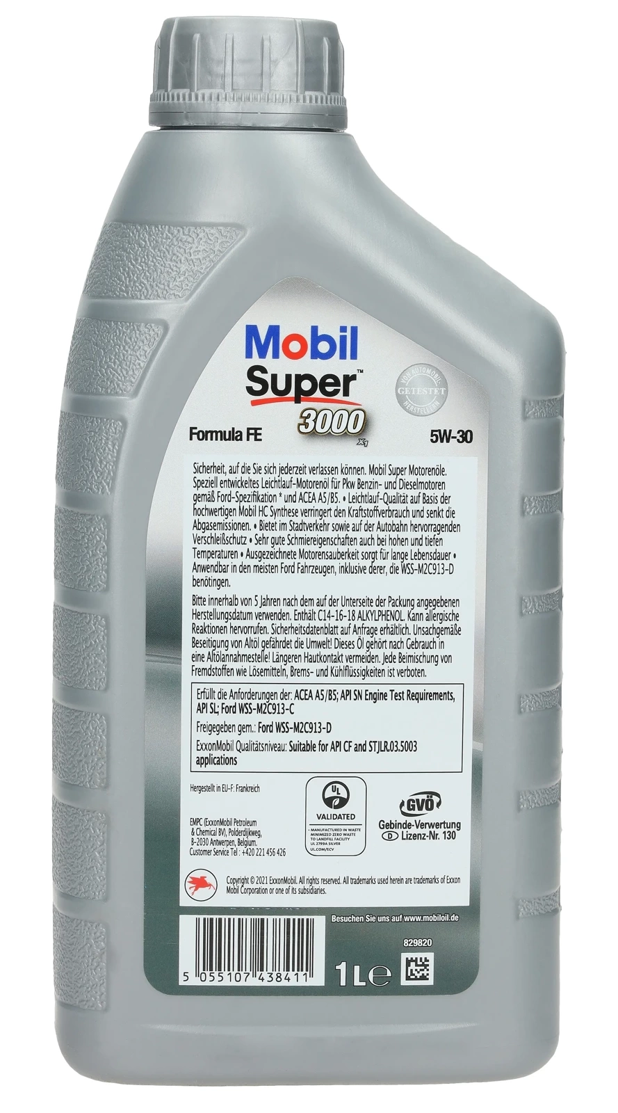 Моторное масло Mobil Super 3000 X1 Formula FE 5W - 30 1L