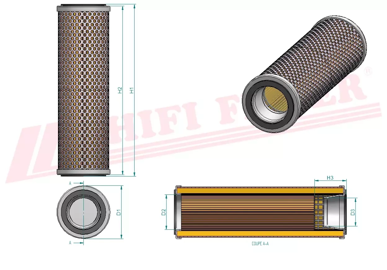 Гидравлический масляный фильтр HIFI FILTER SH 56297
