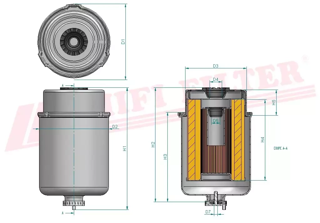 Топливный фильтр HIFI FILTER SN 70428
