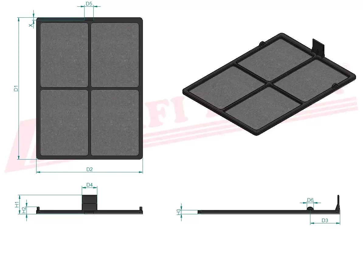 Салонный фильтр HIFI FILTER SC 90310