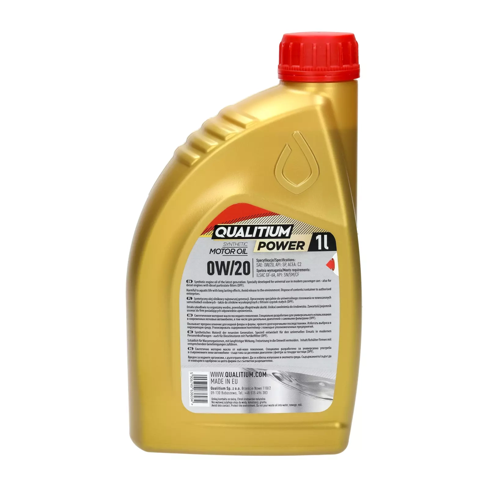 Моторное масло Qualitium Power 0W - 20 1L