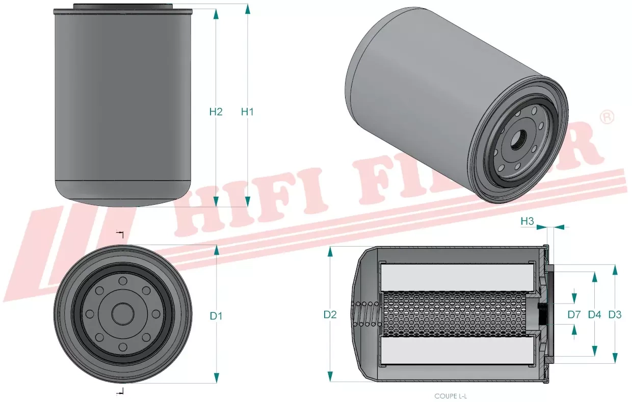 Гидравлический масляный фильтр HIFI FILTER SH 66054