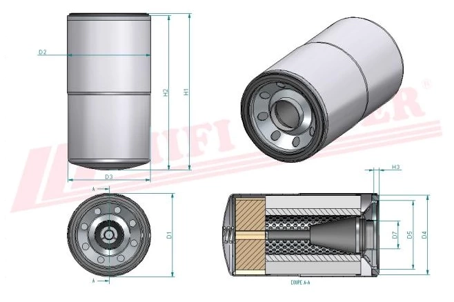 Фильтр моторного масла HIFI FILTER SO 10078