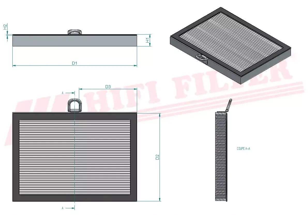 Салонный фильтр HIFI FILTER SC 90298