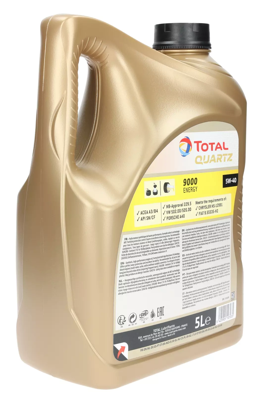 Olej silnikowy Total Quartz 9000 Energy 5W-40 5L