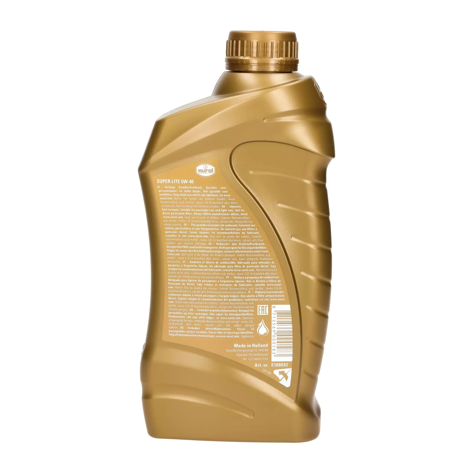 Моторное масло Eurol Super Lite 5W-40 1L