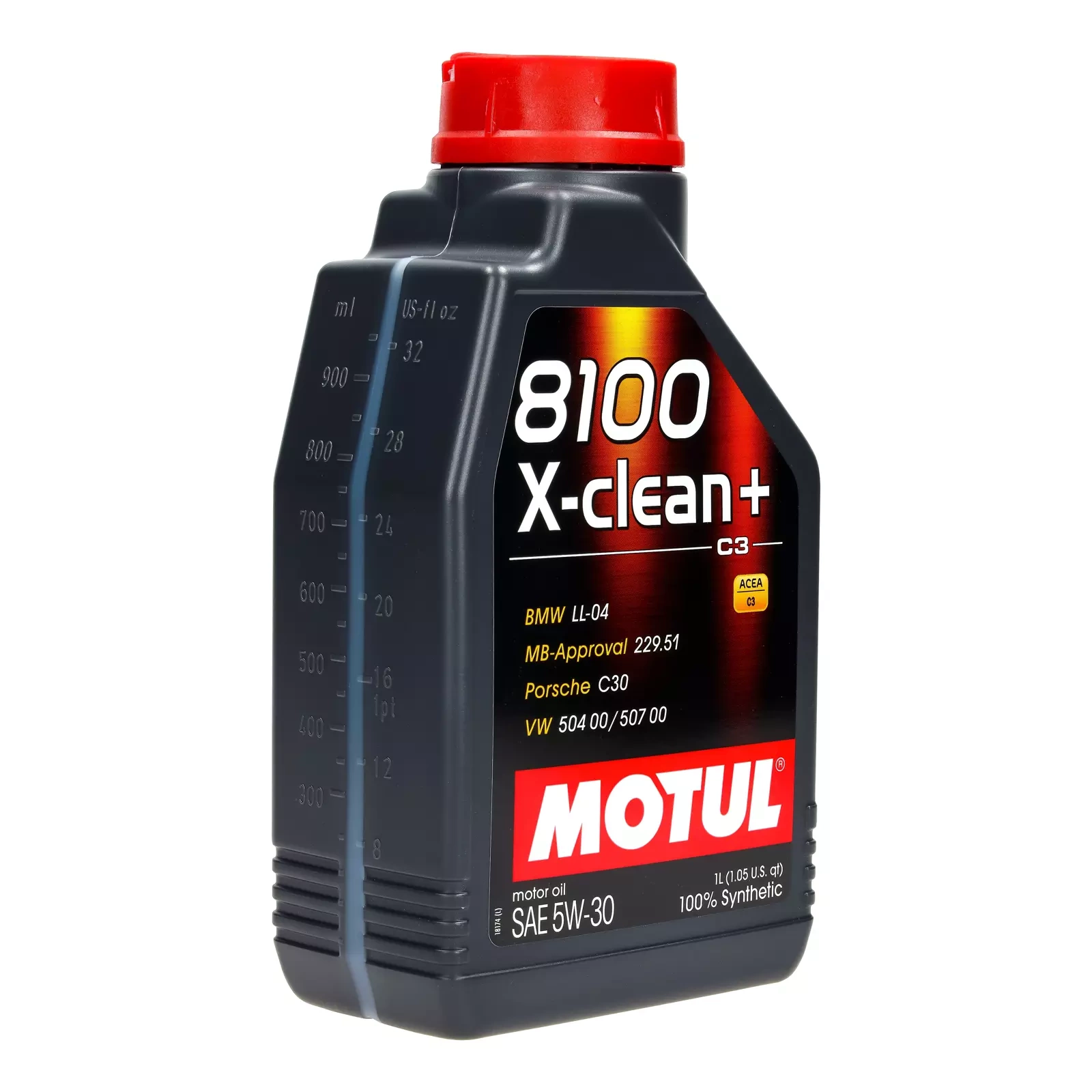 Моторное масло Motul 8100 X-CLEAN + 5W - 30-1L