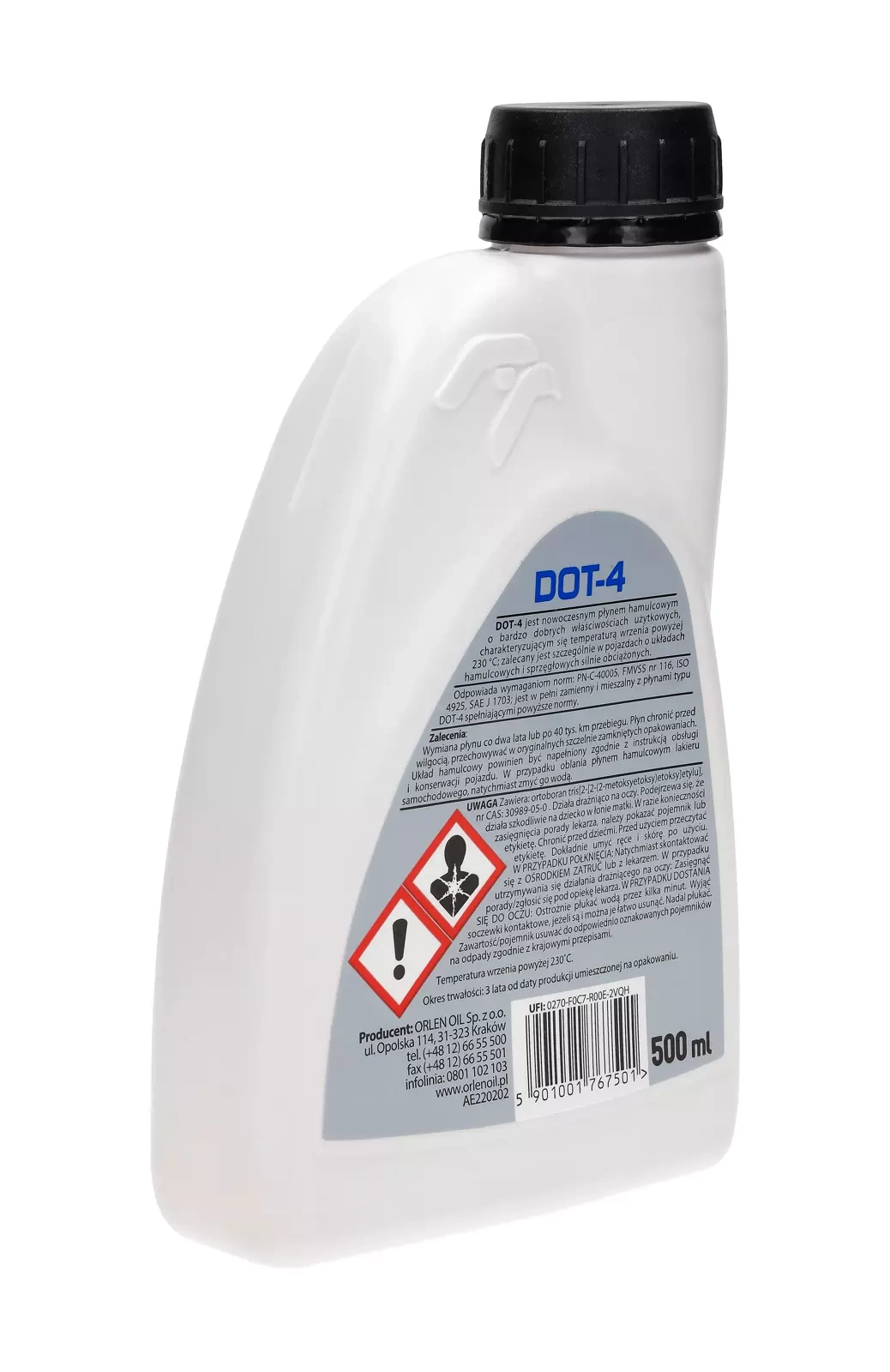 Тормозная жидкость ORLEN DOT - 4 0,5 л