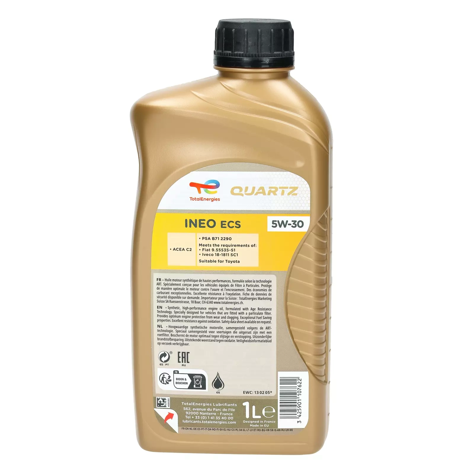 Моторное масло Total Quartz INEO ECS 5W - 30 1L