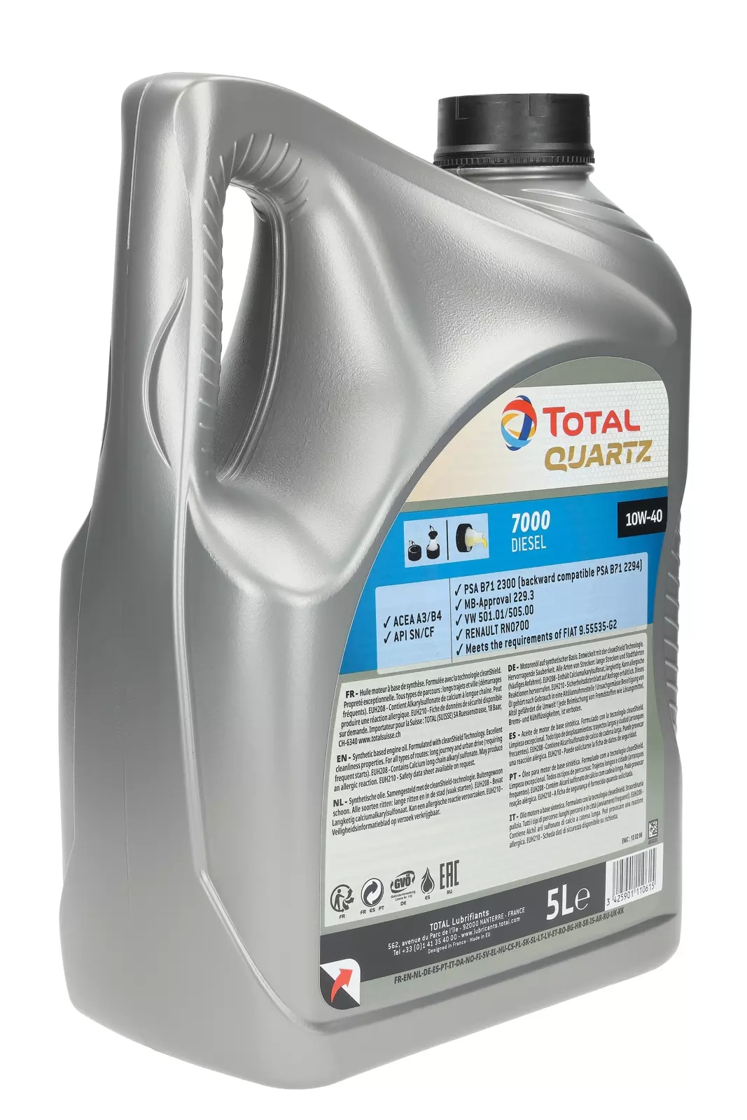 Моторное масло Total Quartz 7000 Diesel 10W-40 5L