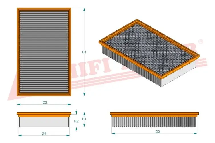 Салонный фильтр HIFI FILTER SC 90173