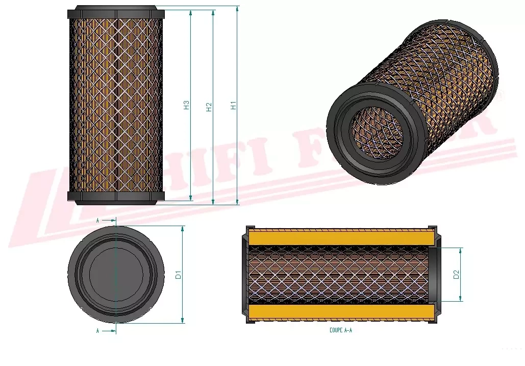 Воздушный фильтр HIFI FILTER SA 16212