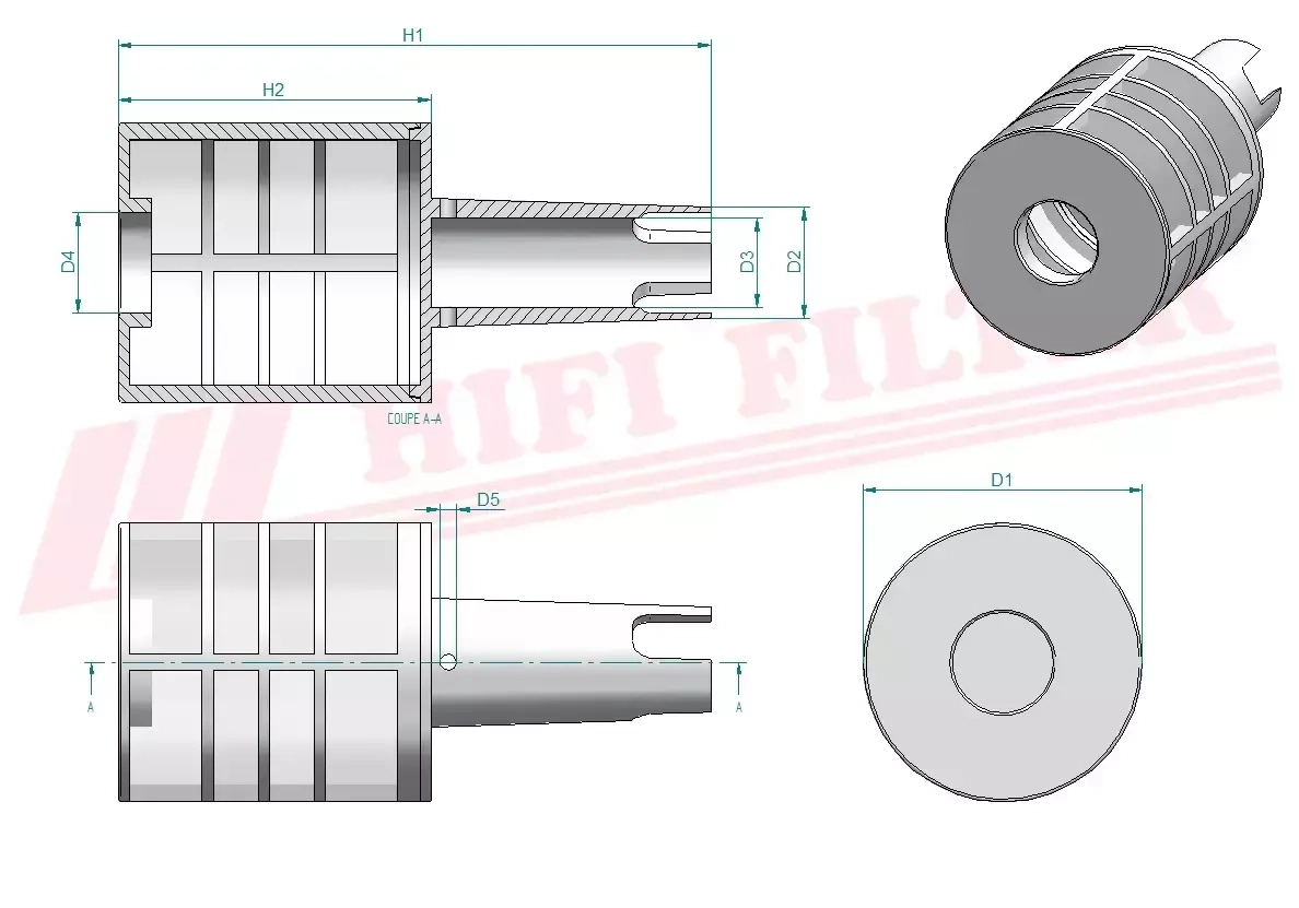 Топливный фильтр HIFI FILTER SN 25091