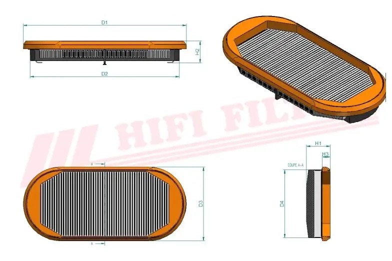 Воздушный фильтр HIFI FILTER SA 17481