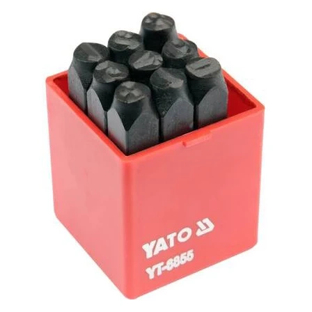 Цифровые метки 9 ч. 8 mm YATO (YT-6855)