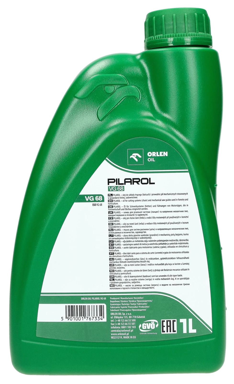 Масло для смазки бензопил Orlen PILAROL-1л