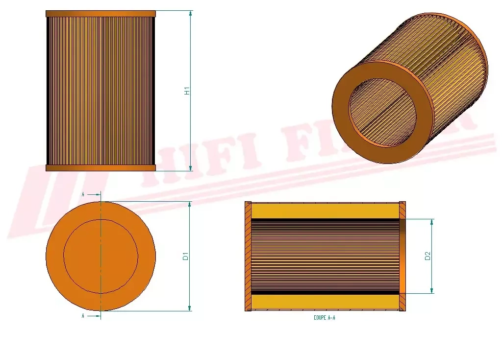 Воздушный фильтр HIFI FILTER SA 17334