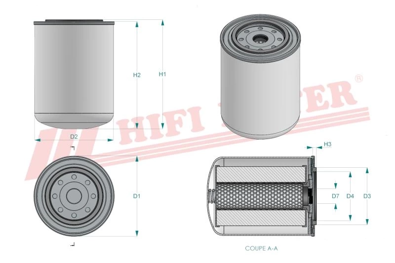 Фильтр моторного масла HIFI FILTER SO 10065