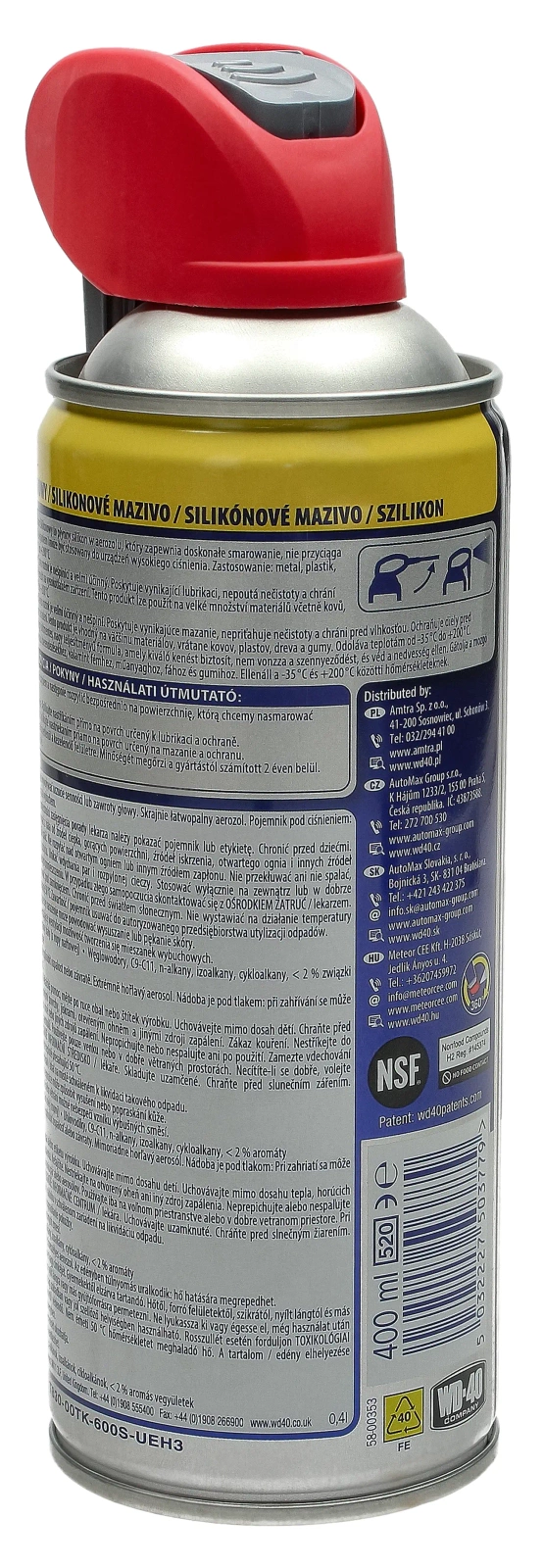 Специальная силиконовая смазка WD-40 400ml
