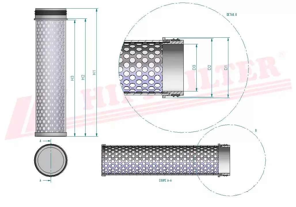 Воздушный фильтр HIFI FILTER SA 18166