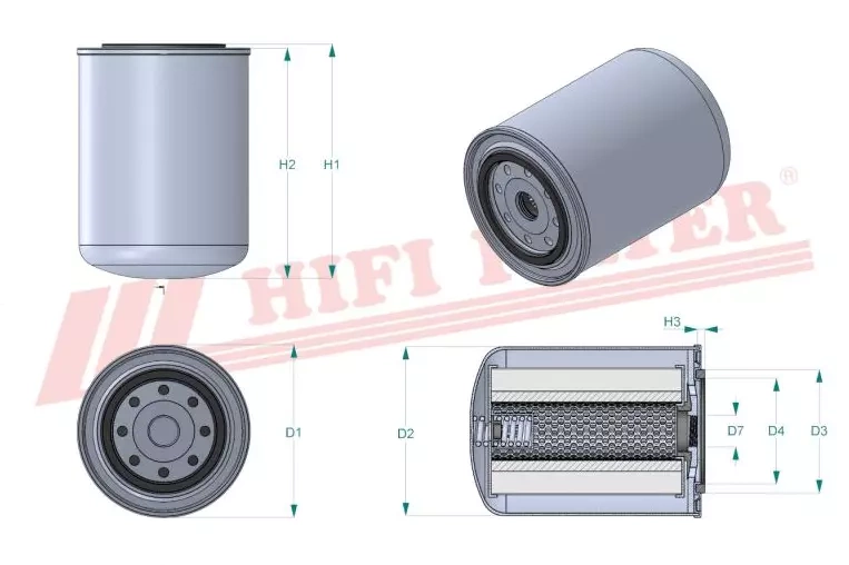 Гидравлический масляный фильтр HIFI FILTER SH 59024
