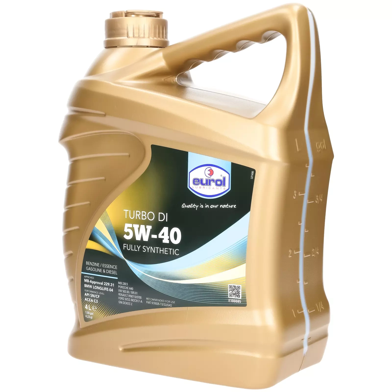 Моторное масло Eurol Turbo DI 5W-40 4L