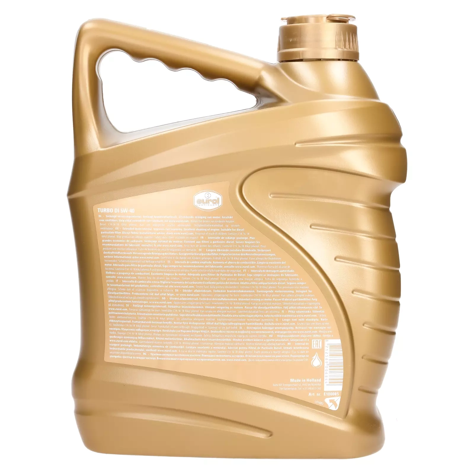Моторное масло Eurol Turbo DI 5W-40 4L