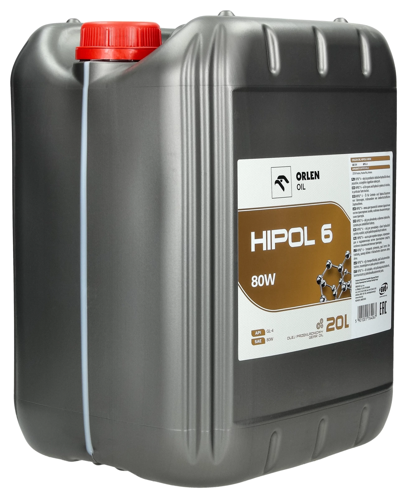 Трансмиссионное масло Orlen HIPOL 6 GL-4 80W 20L