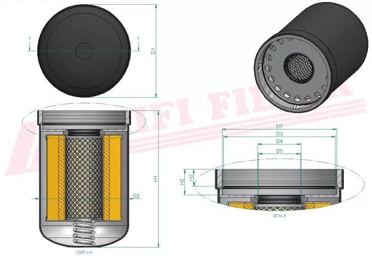 Фильтр моторного масла HIFI FILTER SO 10044