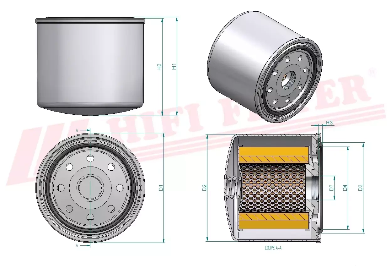 Топливный фильтр HIFI FILTER FT 7220