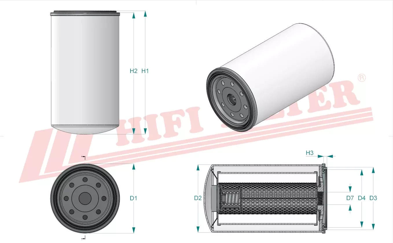 Фильтр моторного масла HIFI FILTER SO 6099