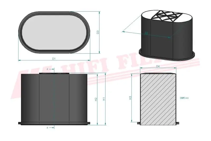 Воздушный фильтр HIFI FILTER SA 16804