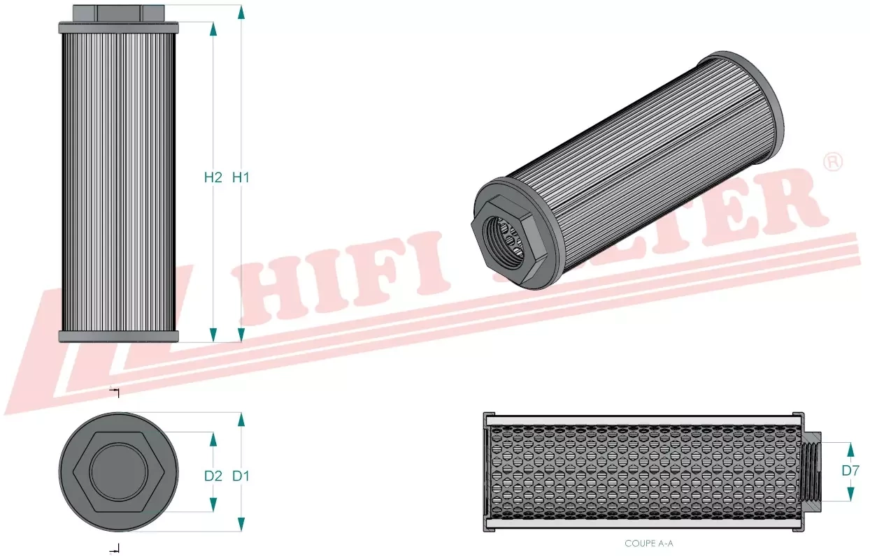 Гидравлический масляный фильтр HIFI FILTER SH 77343