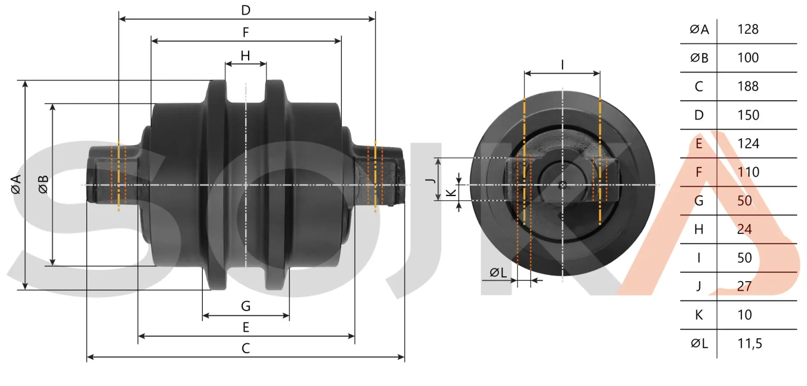 Каток CAT 305 (340-8957)
