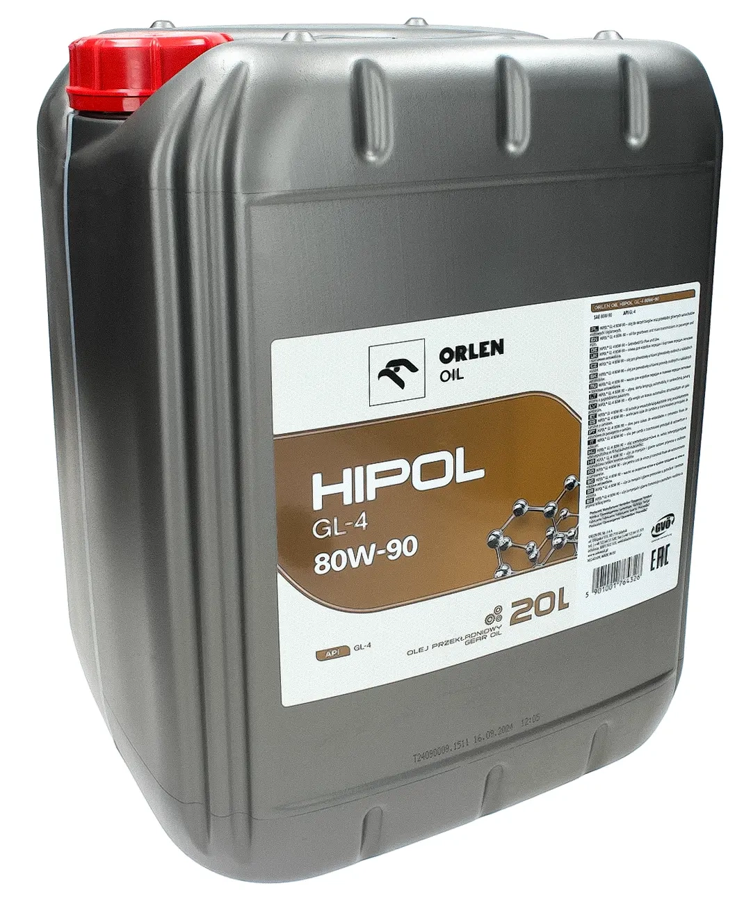 Трансмиссионное масло Orlen HIPOL GL-4 80W-90 20L