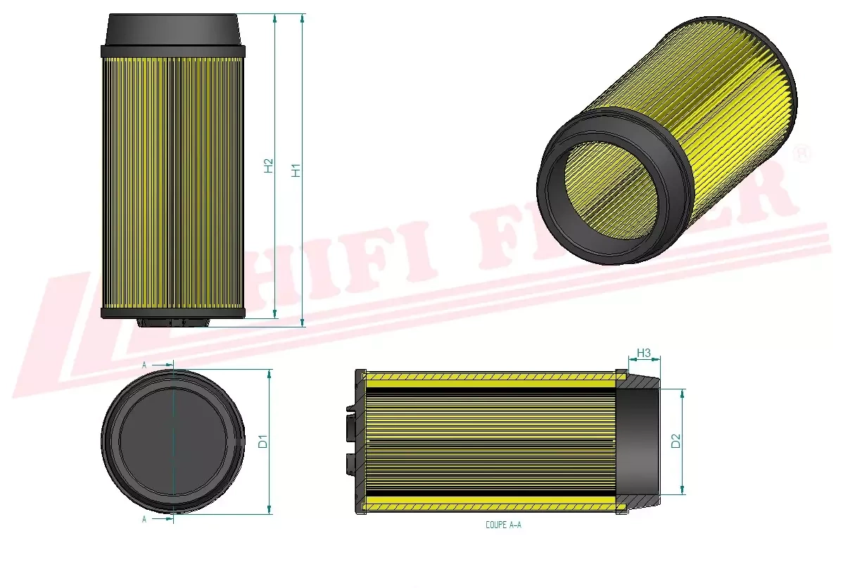 Воздушный фильтр HIFI FILTER SA 17118