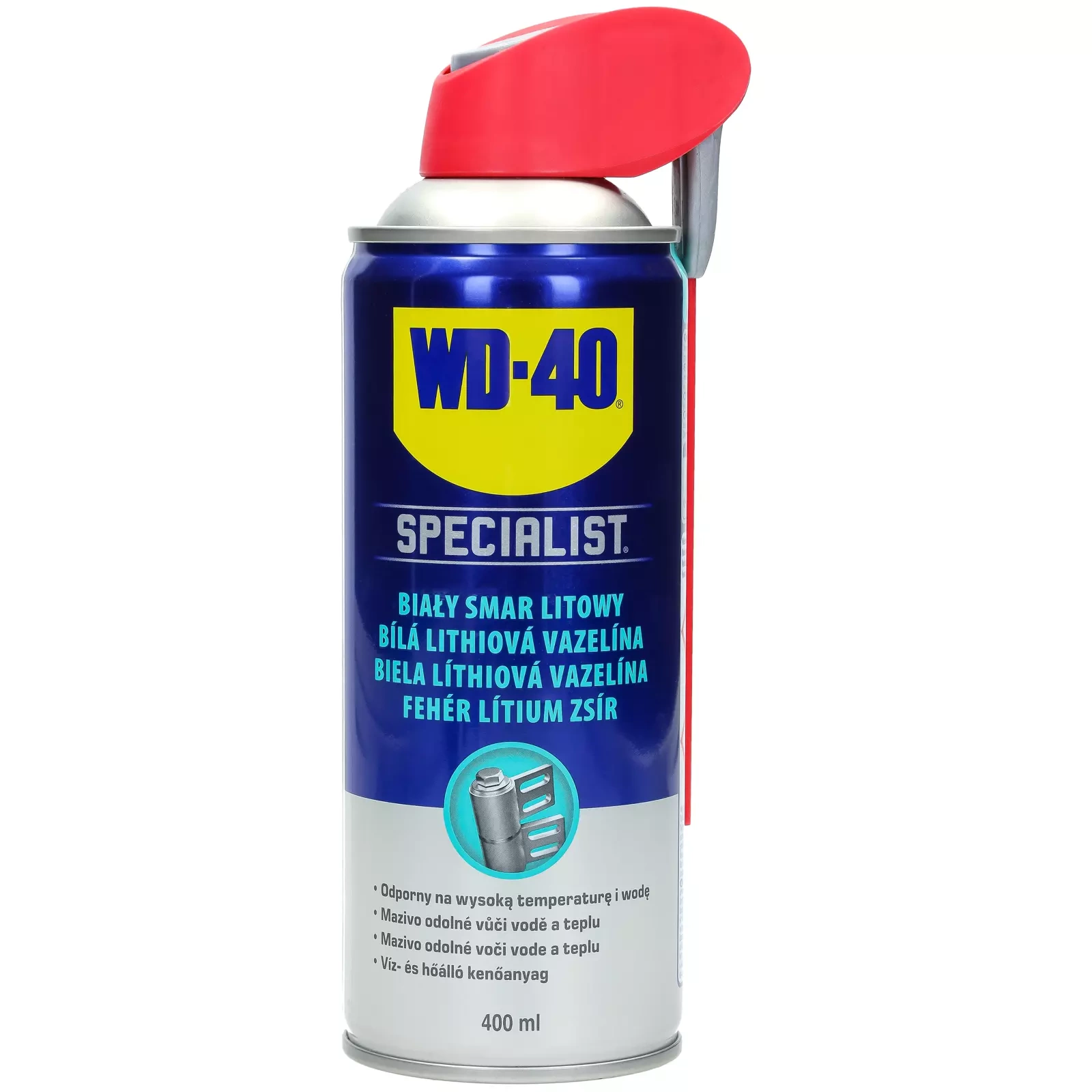 Специальная белая литиевая смазка WD - 40 400 мл