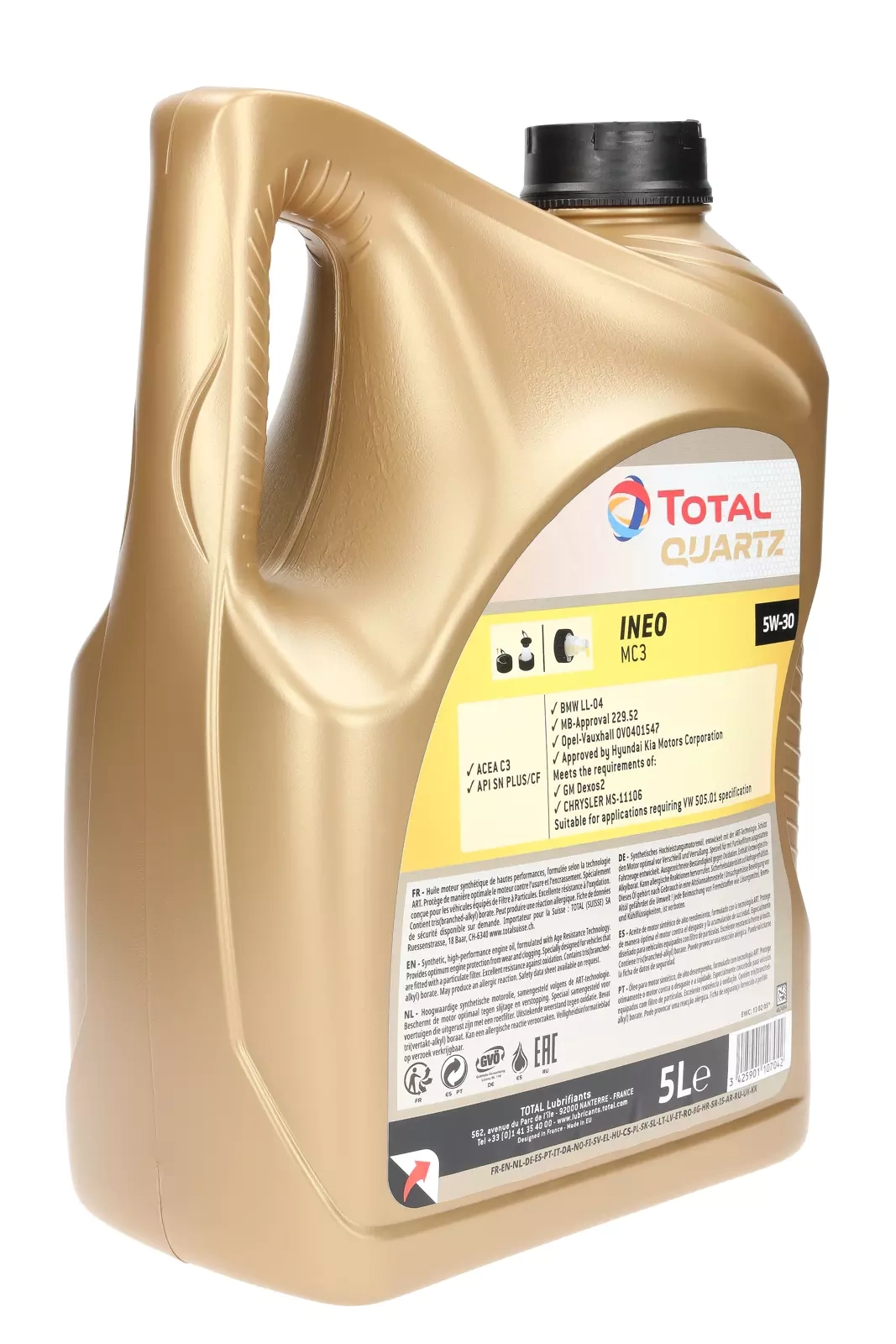 Моторное масло Total Quartz Ineo MC3 5W-30 5L