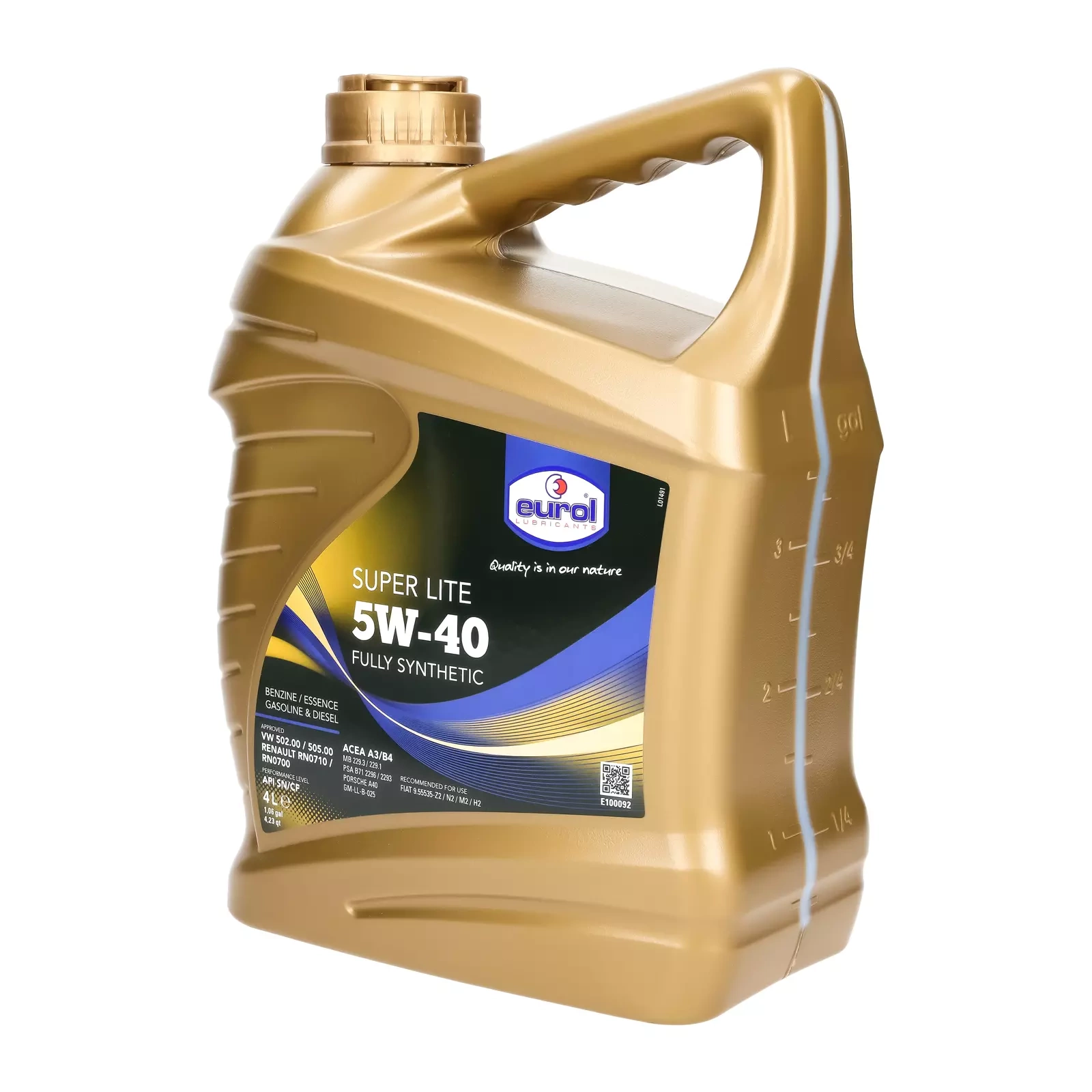 Моторное масло Eurol Super Lite 5W-40 4L