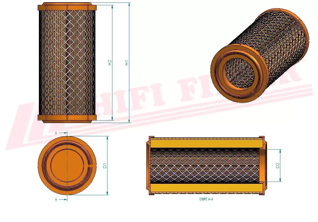 Воздушный фильтр HIFI FILTER SA 16015