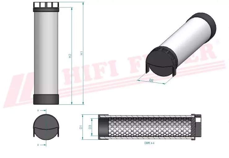 Воздушный фильтр HIFI FILTER SA 17101