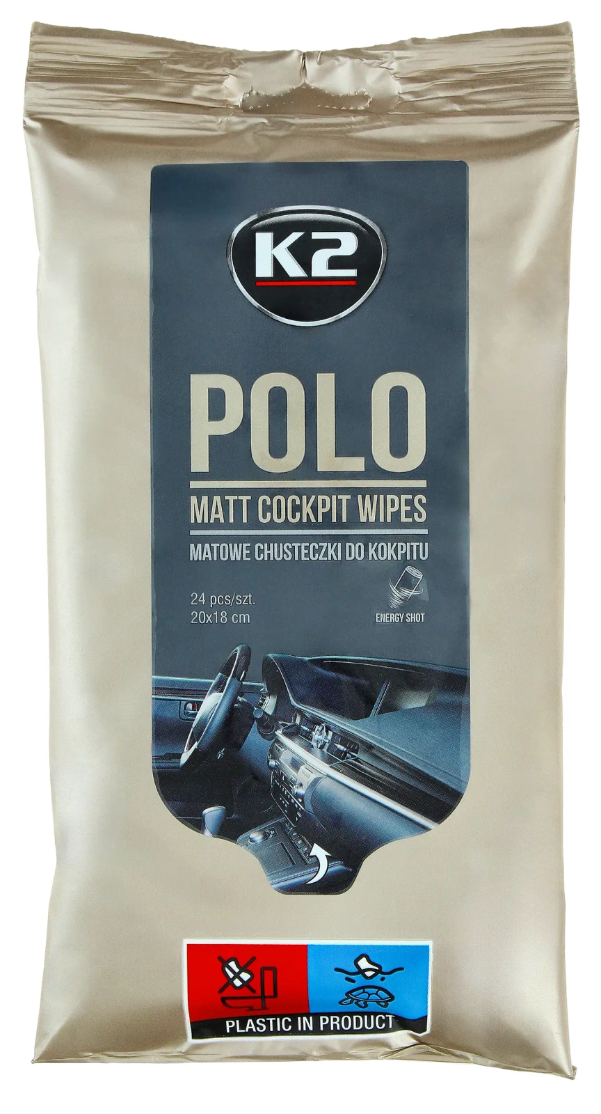 Салфетки для кабины K2 POLO MATT WIPES 24 шт.